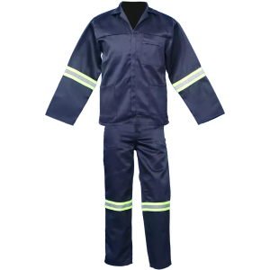 Navy Blue Conti Suit (2 piece) Polycotton With Reflective Tape
