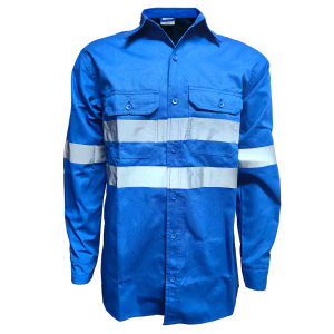 Royal Blue Reflective Mining Shirt