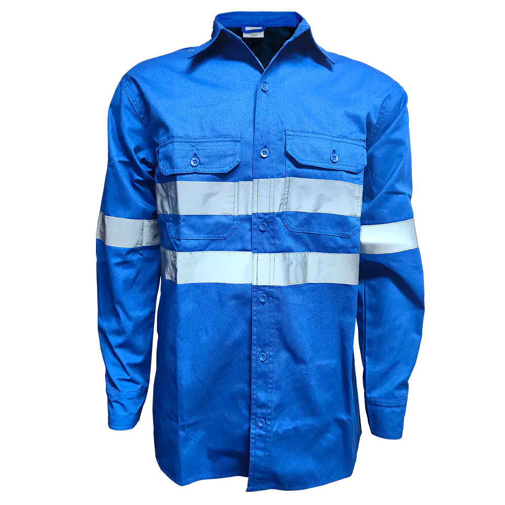 Royal Blue Reflective Mining Shirt