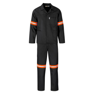 Trade Polycotton Conti Suit - Reflective Arms & Legs - Orange Tape