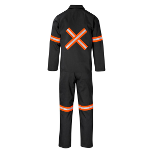 Trade Polycotton Conti - Suit Reflective Arms, Legs & Back - Orange Tape