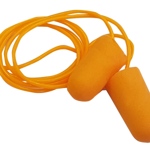 PU Foamed Disposable Orange Corded Earplugs