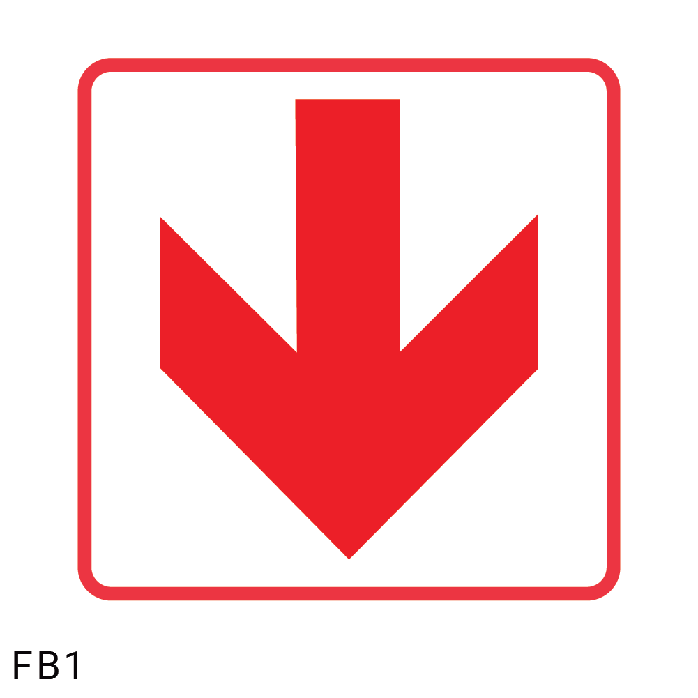 Location of Fire Fighting equipment safety sign (FB1)