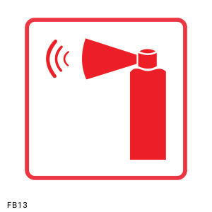 Hand Held Emergency Alarm safety sign (FB13)