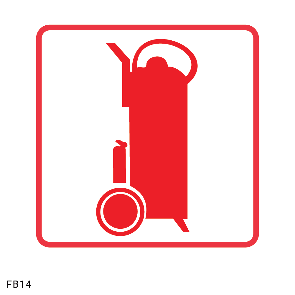 Fire Trolley safety sign (FB14)