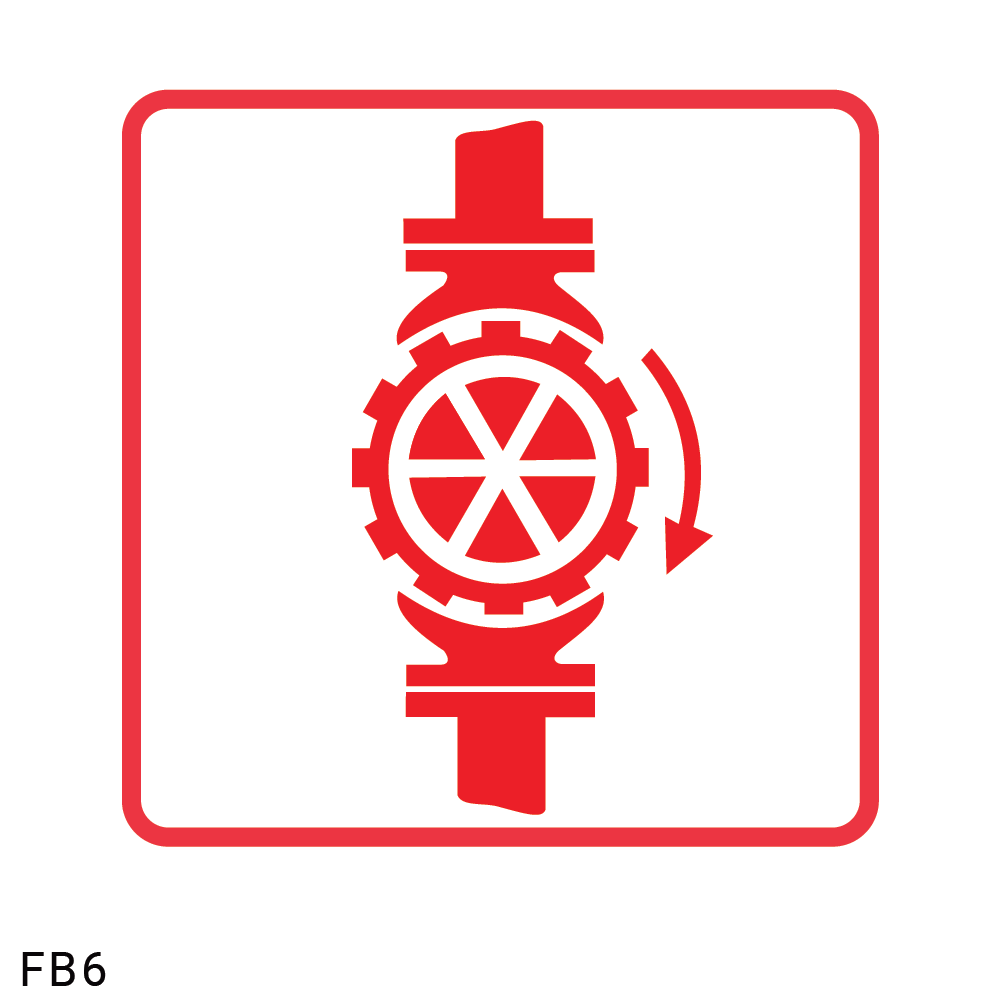 Sprinkler Stop Valve safety sign (FB6)