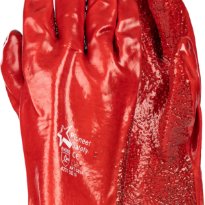 Pioneer Red Pvc 27Cm Open Cuff Terry Palm