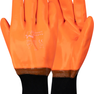 Pioneer Orange Freezer Glove Knit Wrist High Visibility