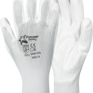 PU Inspector Gloves - White
