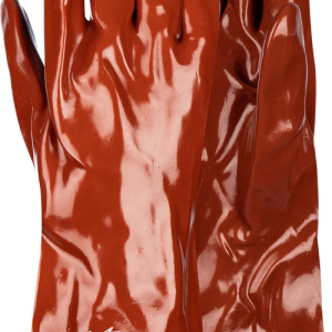 Pioneer Gorgon Brown Heavy Duty Pvc Glove Open Cuff 35Cm