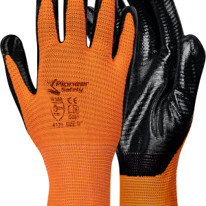Econo Nitrile Dipped Gloves - Orange