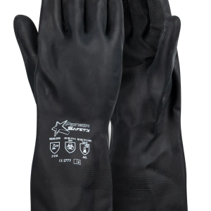 Chemical Rubber Flock Lined Gloves