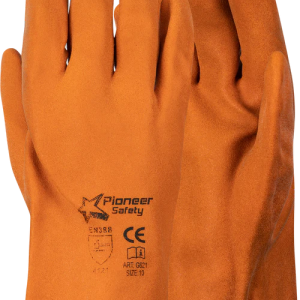 Pioneer Orange Foam Pvc Glove 27Cm
