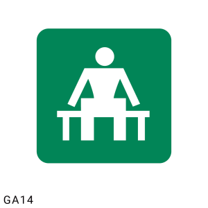 Waiting Place safety sign (GA14)