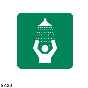 Safety Shower safety sign (GA20)