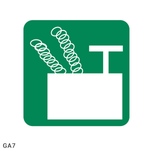 Blasting Point safety sign (GA7)