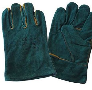 Green Lined Welding Glove