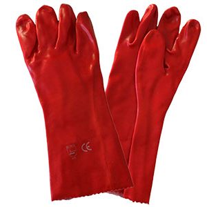 Pvc Open Cuff Smooth Glove