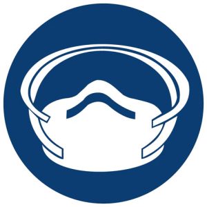 Dust Mask Shall Be Worn SABS safety sign (MV12)