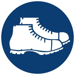 Foot Protection Against Crushing Shall Be Worn safety sign (MV7)