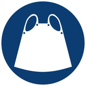 Apron Shall Be Worn safety sign (MV9)