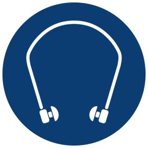 Hearing Protection Shall Be Worn safety sign (MV 19)