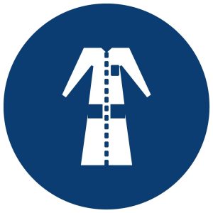 Lab Coats Shall Be Worn safety sign (MV 21)