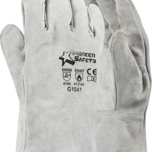 Pioneer 2.5" Chrome Leather Wrist Length Fleece Lined