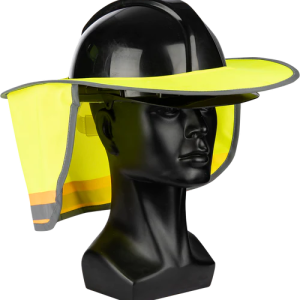 Lime Sun Protector With Ref Tape For Hard Hat
