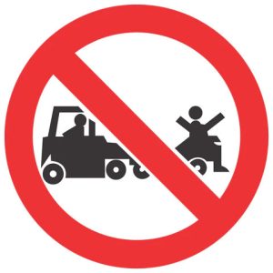 No Lifting On Trolleys SABS safety sign (PV30)
