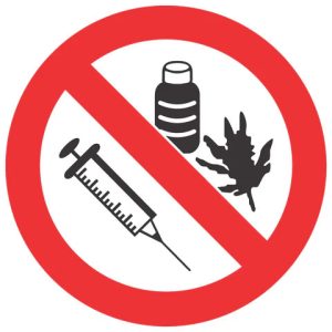 No Drugs SABS safety sign (PV34)