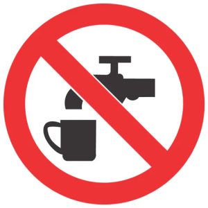 No Drinking of this Water SABS safety sign (PV5)