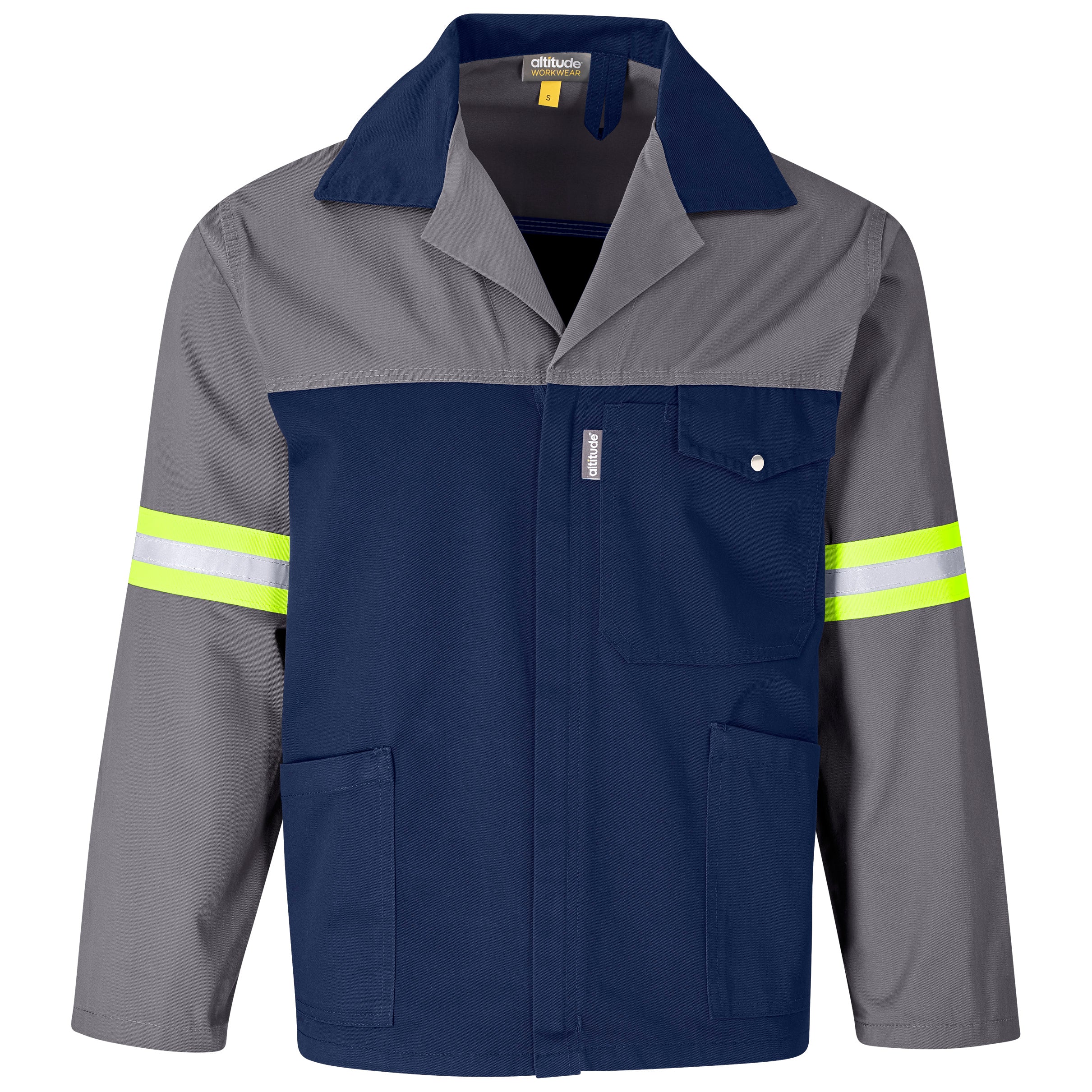 Site Premium Two-Tone Poly Cotton Jacket -Reflective Arms & Back
