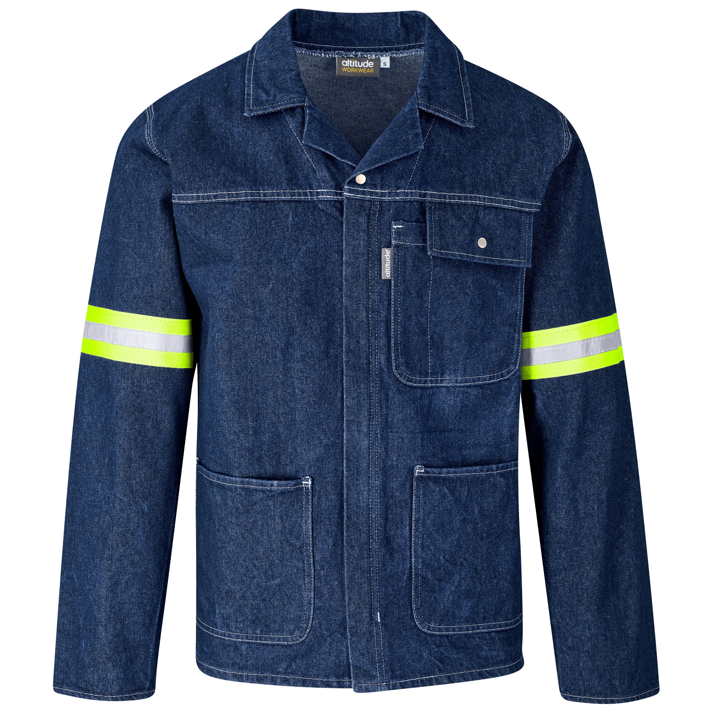 Cast Premium 100% Cotton Denim Jacket - Reflective Arms Back