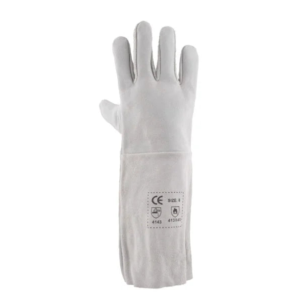 REBEL Tru Touch Chrome Leather Gloves Elbow Length