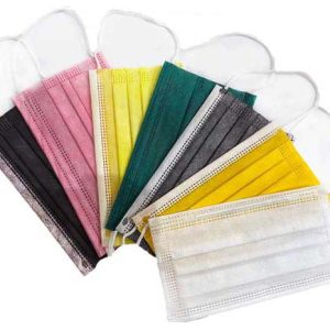 Adult 3 Ply Coloured Disposable Mask - 50 pcs per box
