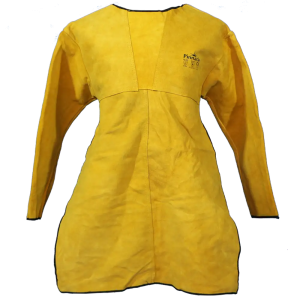 Yellow Suede Leather Welding Yoke Apron In One
