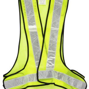 Lime Refective Bib With Adjustable Velcro Attatch Mining Style