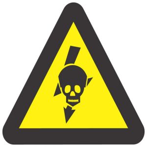 Beware Of Exposed Live High Voltage Equipment safety sign (WW23)