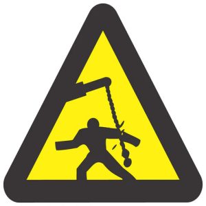 Beware Of A Swinging Object SABS safety sign (WW24)