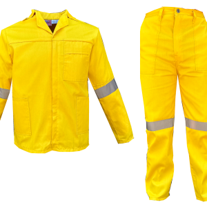 2PC S/REF OVERALL YELLOW 32