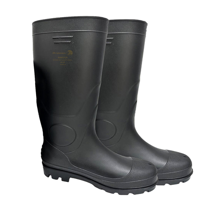 Dromex Unisex Armour Black Gumboots