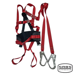 Pinnacle Alpha Double Lanyard Full Body Harness Scaffold Hook With Kidney Support