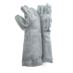 Premium Chrome Leather Gloves - 20cm Cuff