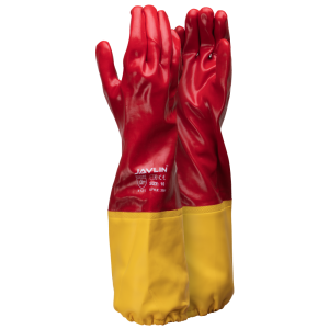 PVC Shoulder Length Gloves With Extension Cuff