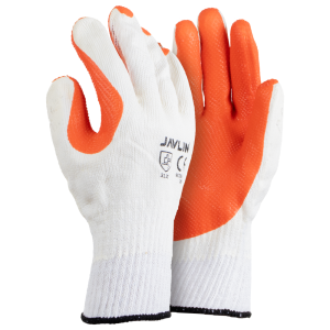 Crayfish Orange Rubber Coated Gloves