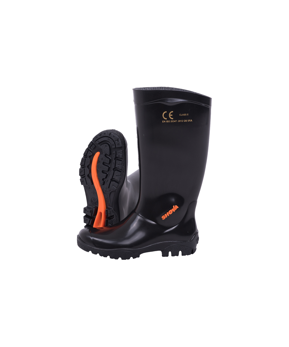 Black/Black Knee Length General Purpose Gumboot