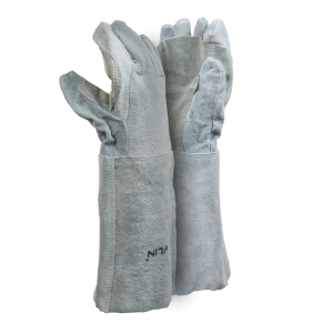 Premium Chrome Leather Apron Palm Gloves -  20cm Cuff