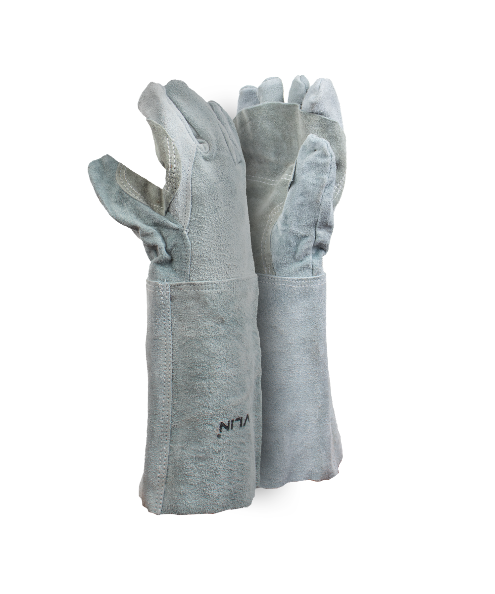 Premium Chrome Leather Apron Palm Gloves - 20cm Cuff