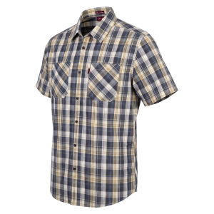 Ratel Check Shirt S/S Grey/Khaki
